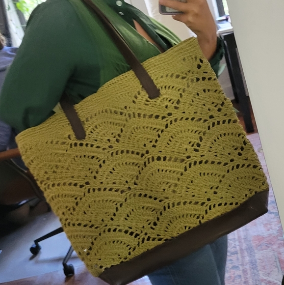 One of a kind, Handmade Crochet Bag - Cocoa - Picture 3 of 4
